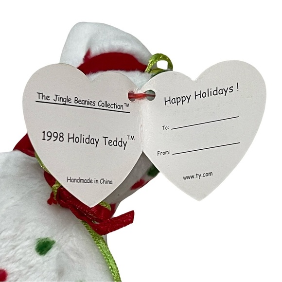 Ty Teenie Beanie Babies Holiday Teddy Bear 1998 - Picture 2 of 3